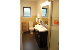 private bathroom of the unit